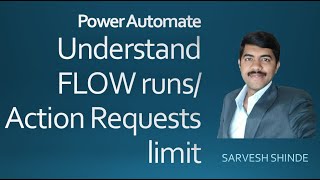 Understanding Power Automate FLOW runs/ Action Requests limits