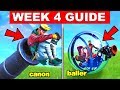 Fortnite ALL Season 8 Week 4 Challenges Guide! Search Buried Treasure, Launch Yourself Pirate Canon