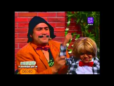 Ruperto y su muñeco Patín en "El Muro" de Morandé con Compañía