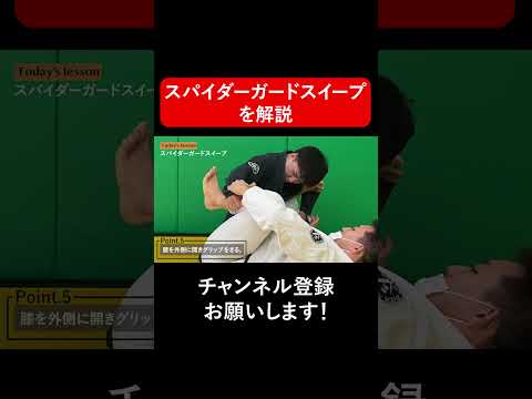 スパイダーガードスイープ を解説 #Shorts