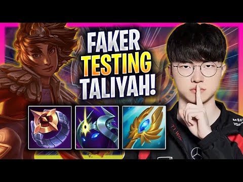 FAKER TESTING TALIYAH MID IN KOREA SOLOQ! - T1 Faker Plays Taliyah MID vs Corki! | Season 2024