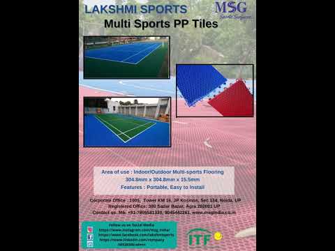 PP Sports Tiles Badminton Court Flooring