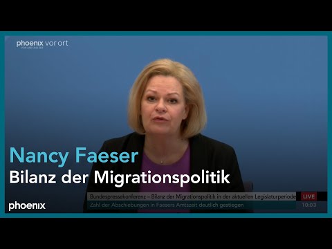 Bundespressekonferenz: Bilanz der Migrationspolitik in der aktuellen Legislaturperiode mit Faeser