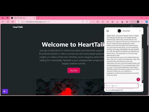 Hearttalk: Your Personal Relationship Guide | AI-powered Chatbot Demo
