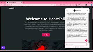 Hearttalk: Your Personal Relationship Guide | AI-powered Chatbot Demo