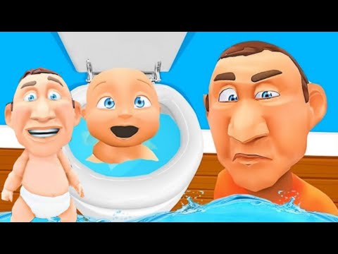 "Babies LEFT HOME ALONE🚽NEW TOILET🛁& BATHTUB Gone Wild -Watch This HOUSE FLOOD! Who Is Your DADDY?!"