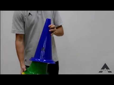 Kegle blå 38 cm