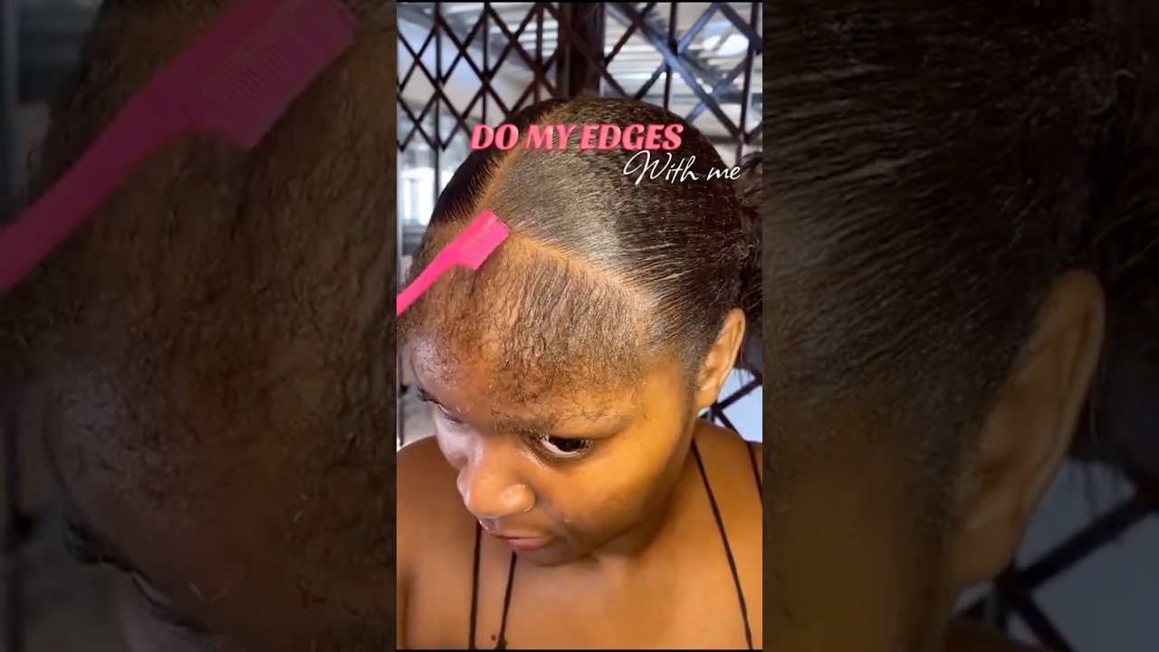 Edges On Fleek💥Sleeking Natural Edged w/ Natural Hair Buns Tutorial Ft.#ulahair #shorts