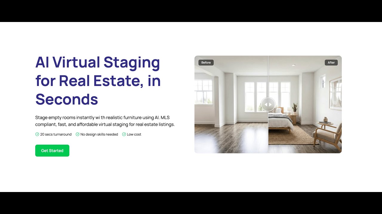 AI Virtual Staging tool for real estate listings
