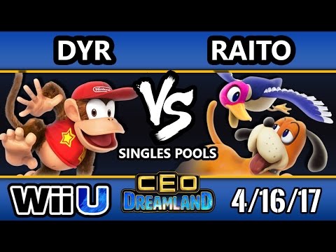 CEO Dreamland 2017 Smash 4 - Raito (Duck Hunt) Vs. MVG | Dyr (Diddy Kong) SSB4 Pools - Smash Wii U