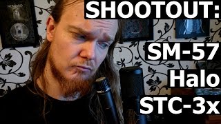 Video thumbnail for Microphone Shootout - Shure SM57 vs Sontronics Halo vs Sontronics STC-3X by Andi Kravljaca