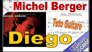 Michel Berger / Diego / arrangement guitare/ Tuto guitare (Tabs)