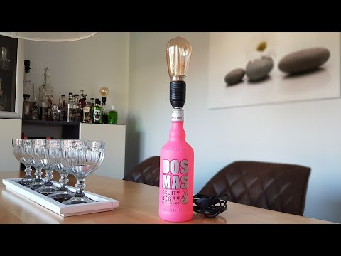 DOS MAS Pink Shot Flaschenleuchte/Lampe selber bauen - Anleitung zum nachbauen schönes Geschenk