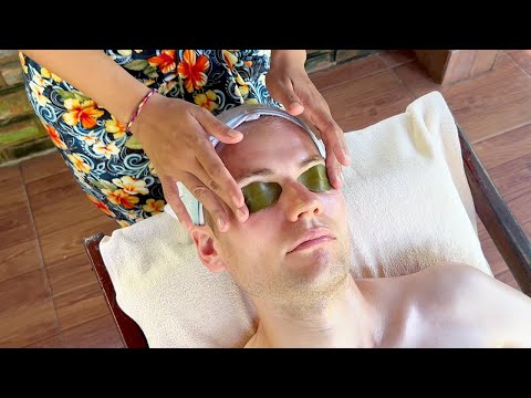 ASMR: Natural FACIAL TREATMENT with Jungle Sounds 🌿