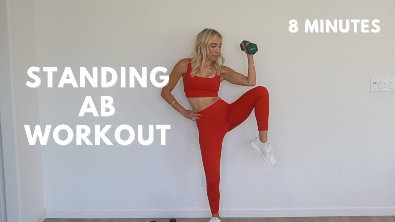 STANDING AB WORKOUT- 8 Minutes