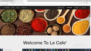 Online restaurant with online payment option. |  Free to download source code, PHP CSS JS MySQL.