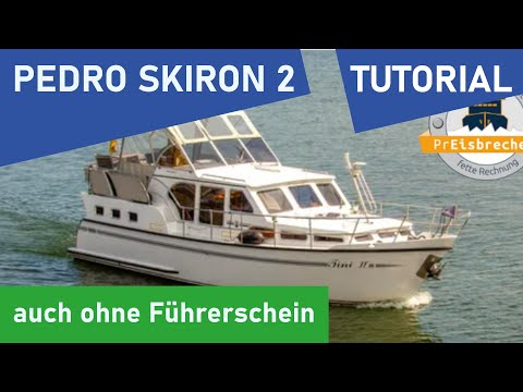 Houseboat rental 2022: Pedro Skiron Type 2 - Check-in and tutorial (even without a boat license)