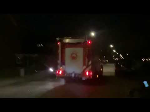 TS25-6531 Retour Na wateroverlast De noord • Showtje • Ts25-6531 • Brandweer Urk •