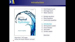 Physical Hydrology Lecture 1: Introduction