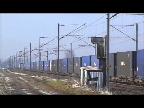 Croisement d'E186 EuroCargoRail avec la même rame