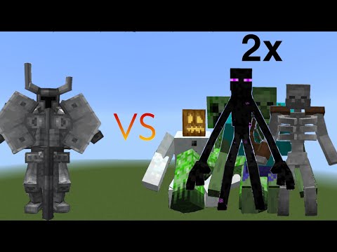 Ferrous Wroughtnaut vs Mutant Beasts 2x - Minecraft Mob Battle