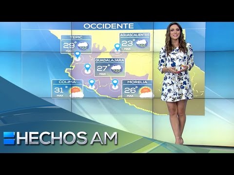 Pronóstico del tiempo con Vaitiare Mateos. Jueves 23 de julio 2015