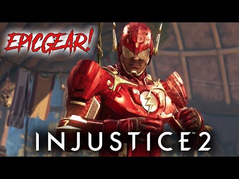 Injustice 2 - The Flash Level 30 Rift Jumping Future Flash Epic Gear Set Preview (Legendary Edition)