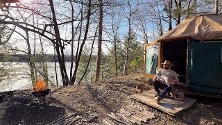 Secluded Off Grid Camping in a Yurt