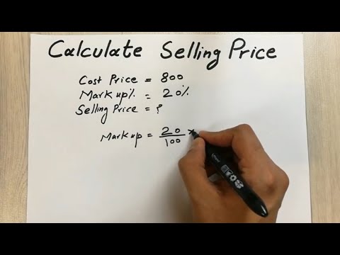 , title : 'How to Find Selling Price - Easy Trick - With Cost Price and Markup'