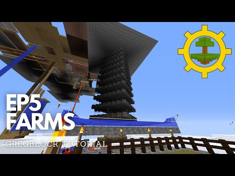 [Minecraft Gregblock] EP5 Farms (3rd person view)