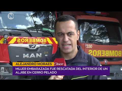 Rescatan a una mujer embarazada que cayó en un aljibe en Cerro Pelado