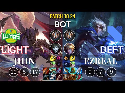 JAG Light Jhin vs DRX Deft Ezreal Bot - KR Patch 10.24