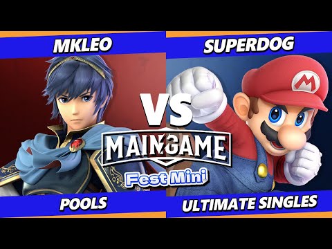 MainGame Fest Mini - MkLeo (Marth) Vs. SuperDog (Mario) Smash Ultimate - SSBU