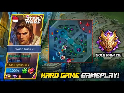TOP GLOBAL ALUCARD SOLO RANKED! (HARD GAME!)🔥 | MLBB
