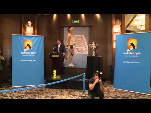 Li Na and Premier Baillieu announce AO Wildcard Play-off in China