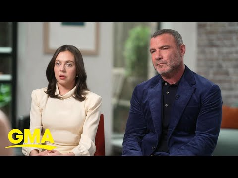 Thumbnail of the video: Liev Schreiber and Bel Powley talk about new series, 'A Small Light' l GMA