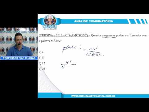 0584 - CURSIVA - 2015 - CIS-AMOSC/SC - ANÁLISE COMBINATÓRIA (www.gurudamatematica.com.br)
