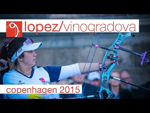 Mariia Vinogradova v Sara Lopez – compound women's bronze | Copenhagen 2015 World Championships