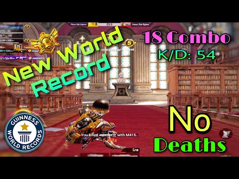 New World Record - No Deaths In King Of Gun Game Mode | Get 18 Combo | KD:54 In 3 Match |Pubg Mobile