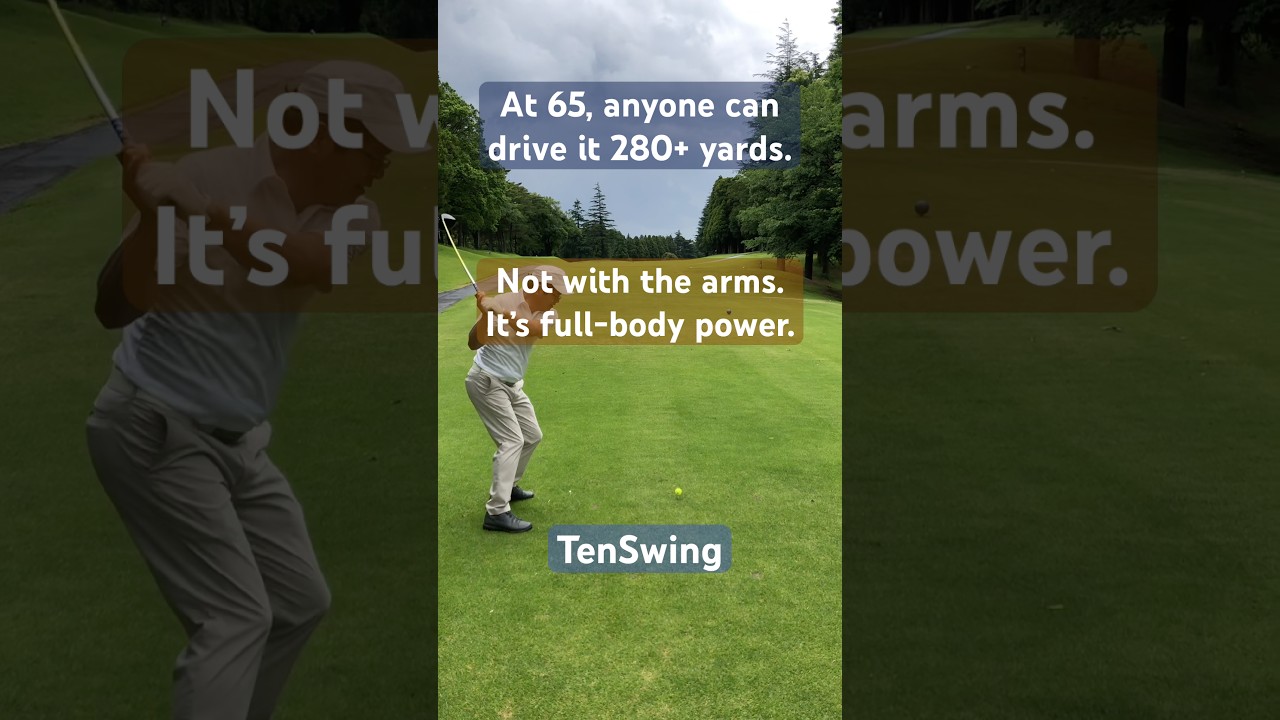 Have You Ever Seen a 65-Year-Old Swing Like This?#tetsujin #tenswing #65 Years Old. 280 Yards.