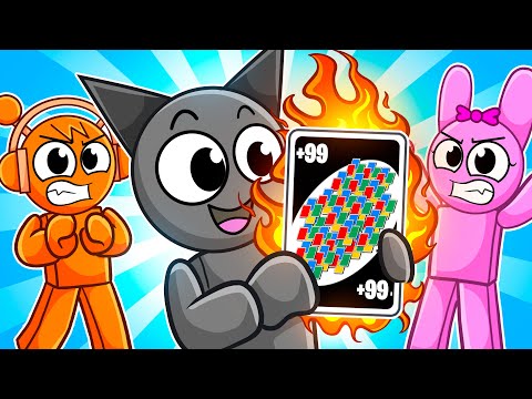 Getting +9999 CARDS in Roblox UNO!