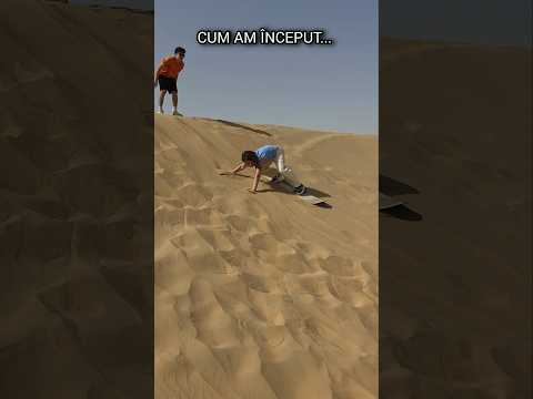 A fost greu, dar am reușit! 💪🏻👏🏻😎 #sandboarding #safari #dubai #vacanta #ianasifamiliaei