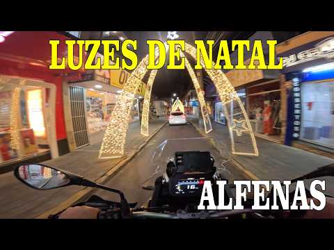 Belezas de Minas Gerais | Luzes de NATAL em Alfenas. #momentos2rodas