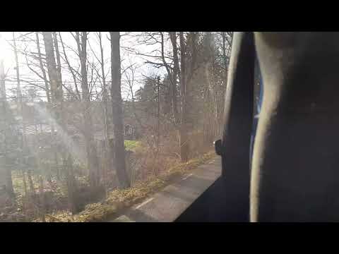 Linje 839 Hotellbryggan-Lännåker med Nobina 7708 (Volvo 8900 B9RLE)