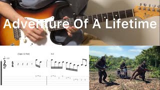 Download lagu Coldplay - Adventure Of A Lifetime (guitar cover with tabs & chords) mp3