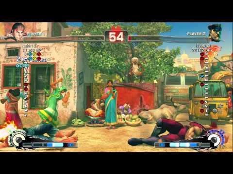藍弟 lsy9983 [Bison] vs nakh13 [Ryu] SSF4 Japanese Online Ranked Matches - TRUE-HD