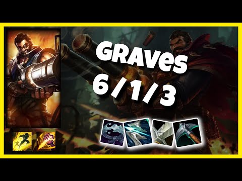 Graves vs Lillia EU Challenger JUNGLE (6/1/3) - v10.25
