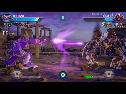 How Good 3⭐️ Shockwave is vs. 5⭐️ Mixmaster | Transformers: Forged to Fight