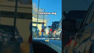 When your dog is a little speaker🐶#funnydog #dogtalk #funnyvideo #fyp #dogsoftiktok