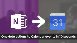 OneNote to Google Calendar Integration - Events